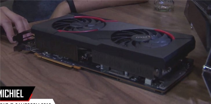 微星展示新款RX 5700XT显卡:三槽厚 巨大散热模块(图3)